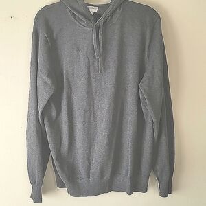 J Crew pull over Hoodie soft 15% Cashmere SZ L